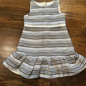 Janie and Jack Navy and White Striped Dress